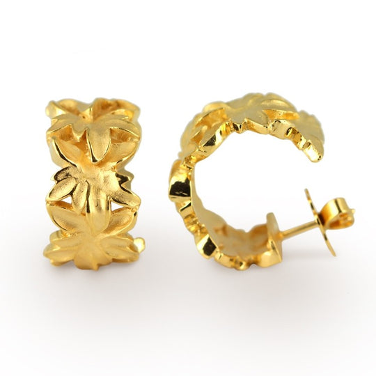 Wooden große 3/4 Creolen