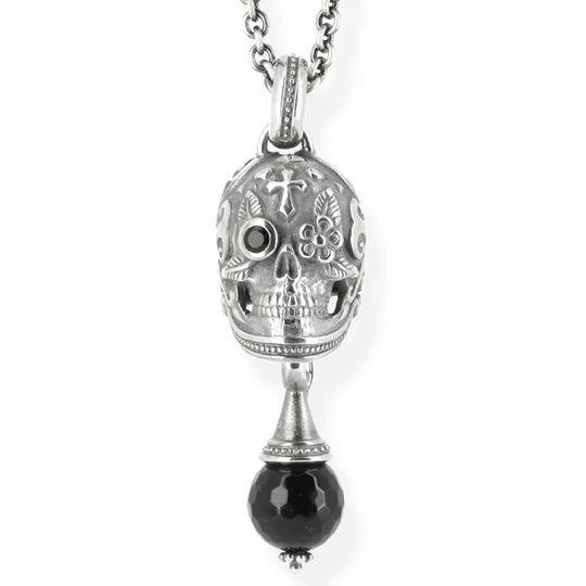 Sugar Skull XXL Anhänger mit Onyxpampel