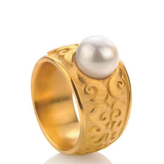 Little Secret mittlerer Ring mit Süßwasserperle