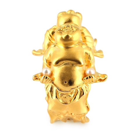 Little Buddha großer Ring mit Süßwasserperle