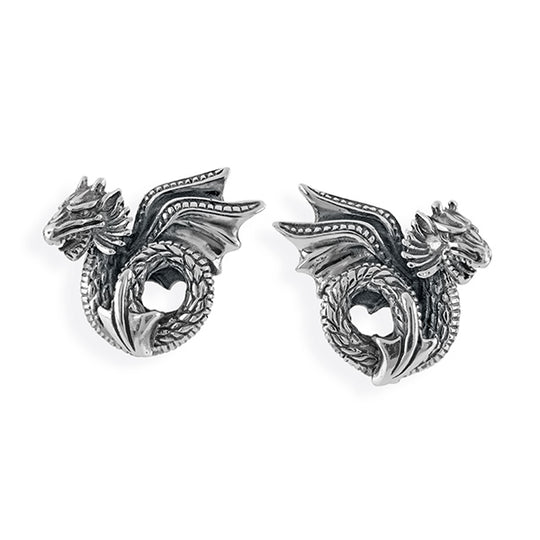 Drachenblut Drachen Clipohrstecker.