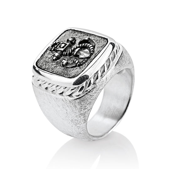 Heimathafen Siegelring mit Ankermotiv