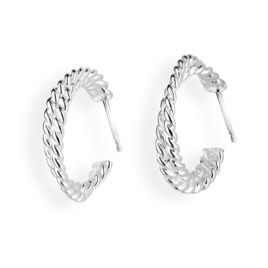 Heimathafen große Creolen in Taustruktur