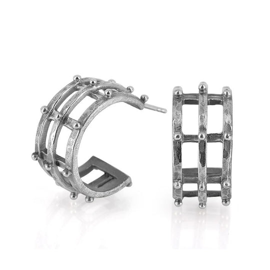 Eiserne Jungfrau, große 3/4 Creolen