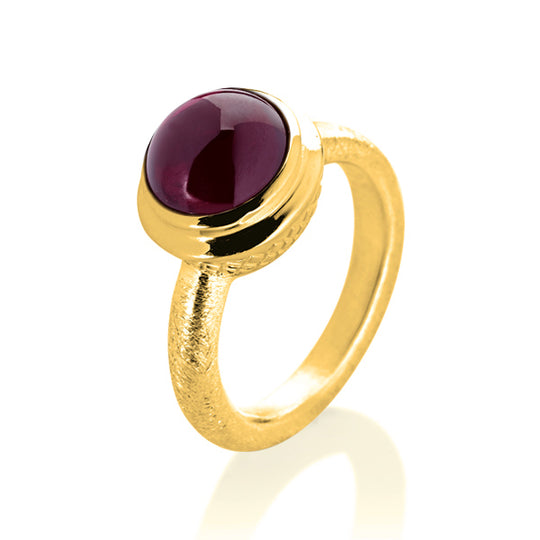 Long kleiner Ring mit Granat