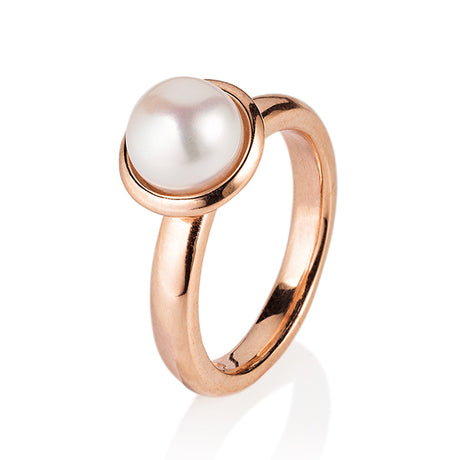 Rosenregen kleiner Ring mit Perle