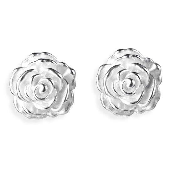 Rosenregen große Rosen Clipohrstecker