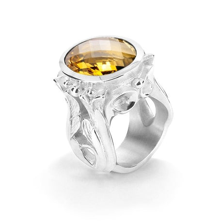 Amelie ma Chere großer Ring mit Citrin