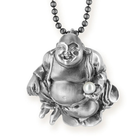 Little Buddha großer Anhänger mit Süßwasserperle