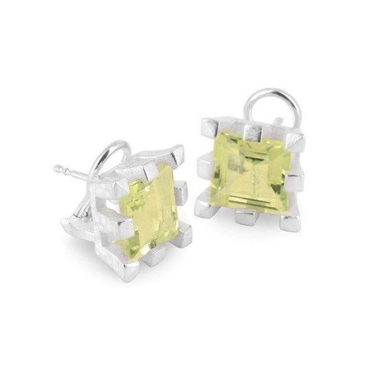 Burgen Clipohrstecker mit Lemoncitrin