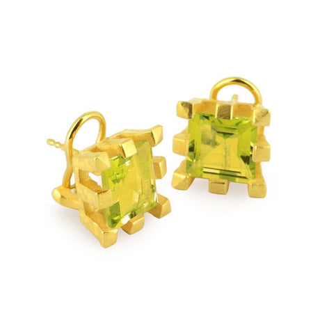Burgen Clipohrstecker mit Lemoncitrin