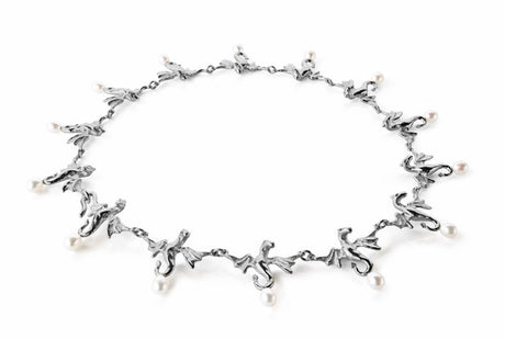 Dragonheart Collier mit Süßwasserperlen in der Länge 45 cm