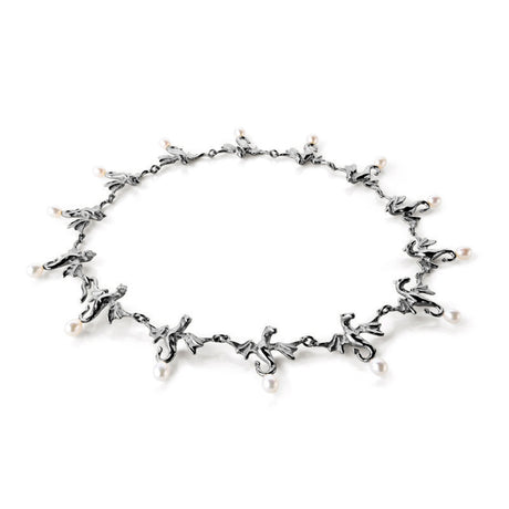 Dragonheart Collier mit Süßwasserperlen in der Länge 45 cm