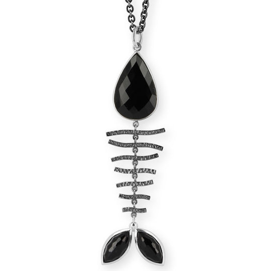 Fischli Anhänger Hannibal mit facettiertem Onyx. Unikat.