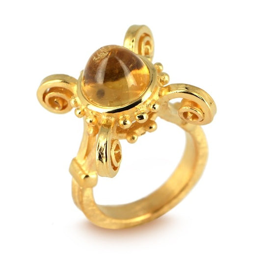 Eiserne Jungfrau, mittlerer Ring mit Citrin Kegel