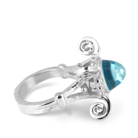 Eiserne Jungfrau mittlerer Ring mit Topas Kegel