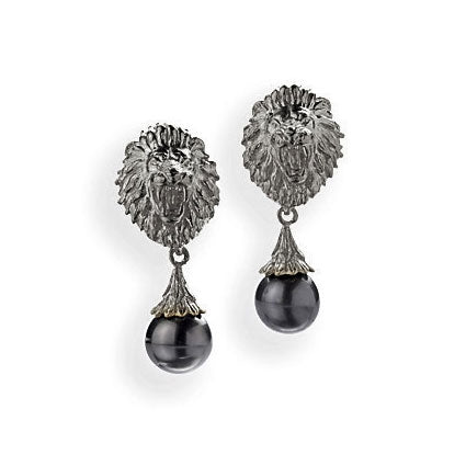 Löwenmäulchen Clipohrstecker mit Tahitiperle