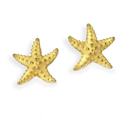 Neptuns Garden große Seestern Clipohrstecker