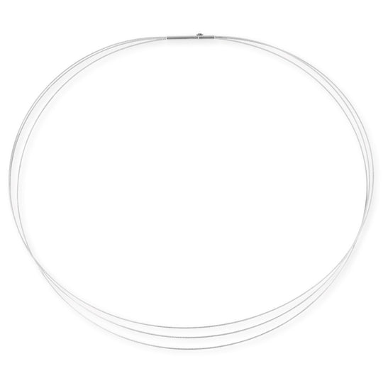 Stahlreif 1,5 mm 3 reihig mit Clipverschluss 2 mm in den Längen 42 cm 45 cm und 50 cm