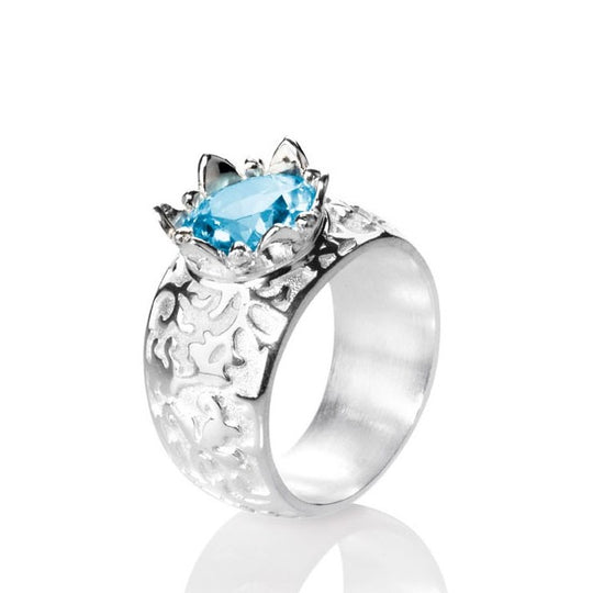 1001 Nacht Ring mit Topas