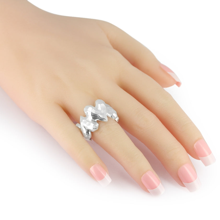 Molten Heartbreaker Ring – Ringe – Versilbert