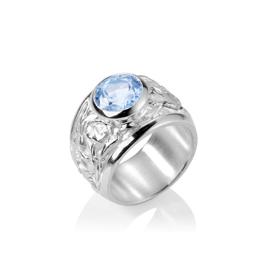 Klunkerlinge mittlerer Ring mit Topas