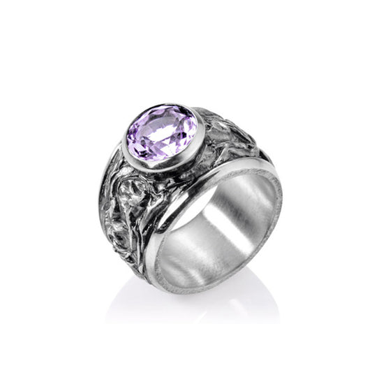 Klunkerlinge mittlerer Ring mit Amethyst