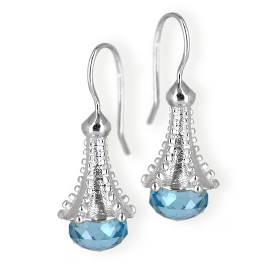 Potpurry Ohrhänger mit Topas