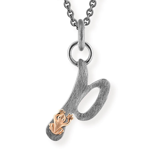 ABC Buchstabe P-Anhänger mit Motiv