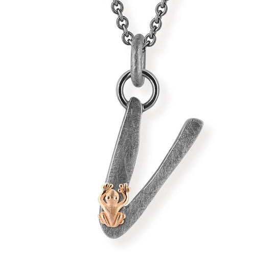 ABC Buchstabe V-Anhänger mit Motiv