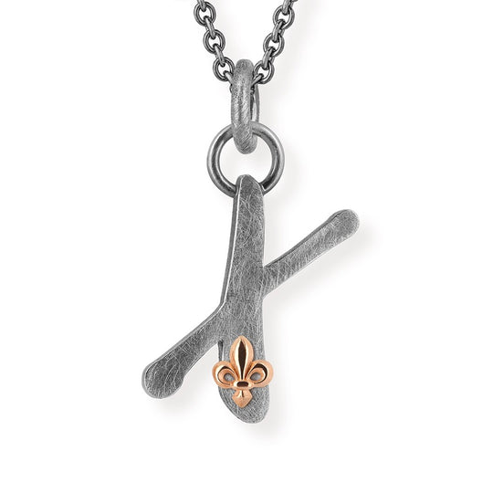 ABC Buchstabe X-Anhänger mit Motiv