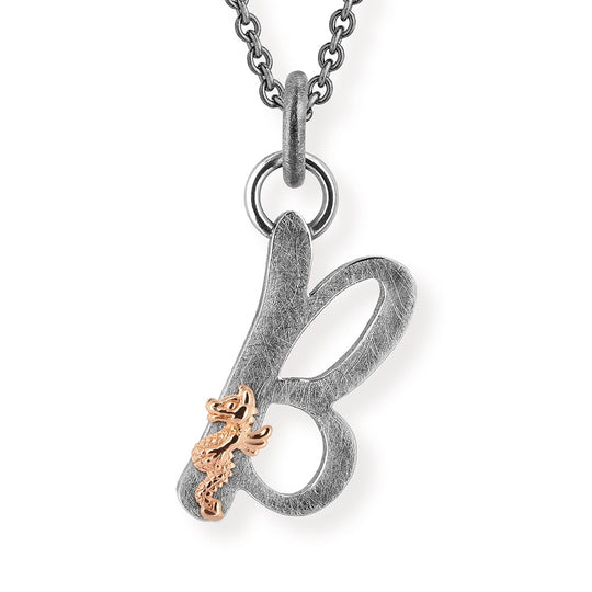 ABC Buchstabe B-Anhänger mit Motiv