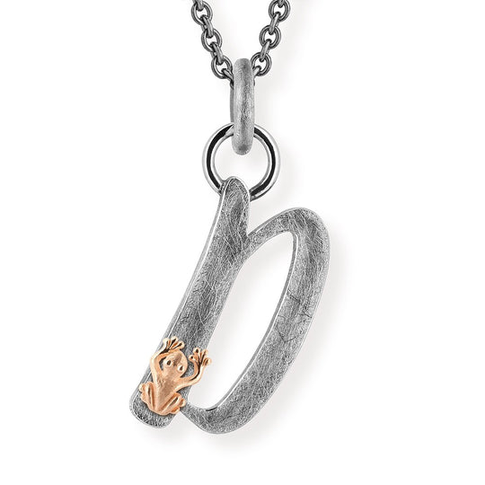 ABC Buchstabe D-Anhänger mit Motiv