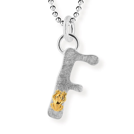 ABC Buchstabe F-Anhänger mit Motiv