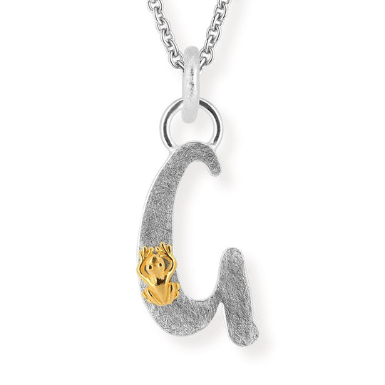 ABC Buchstabe G-Anhänger mit Motiv