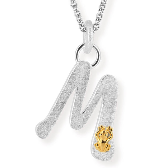 ABC Buchstabe M-Anhänger mit Motiv