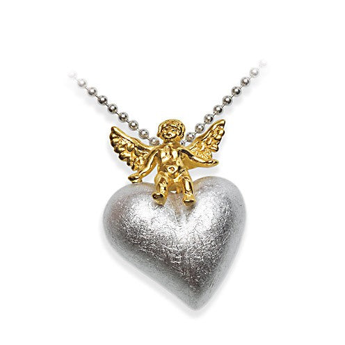 Los Angeles kleiner Herz Anhänger mit Engel