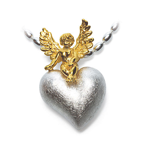 Los Angeles mittlerer Herz Anhänger Engel